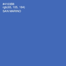 #4169B8 - San Marino Color Image